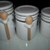 Item #77 ($12) Canisters - Beautiful-NEW!